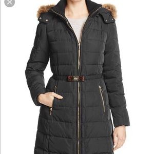 Kate spade winter down coat with bow belt